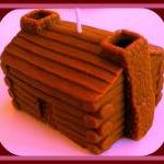 Soy Candle - Log Cabin - 3D..