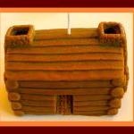 Soy Candle - Log Cabin - 3D..