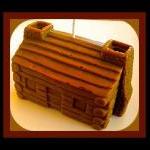 Soy Candle - Log Cabin - 3D..