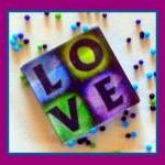 Magnet - LOVE - 1 Inch Glas..
