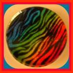 Magnet - Neon Zebra Print M..