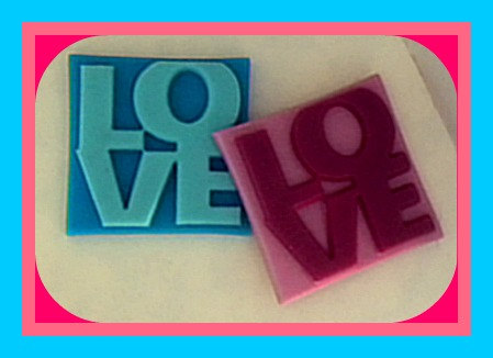 Soap - LOVE - Valentine's Day, Weddings, Party Favors, Bridal Showers - You Choose Colors and Scent