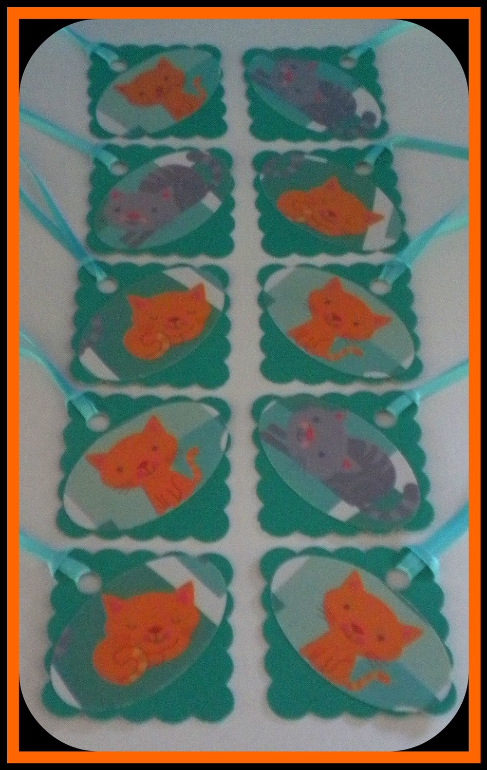 Gift Tags - 10 Kitty Cardstock Tags