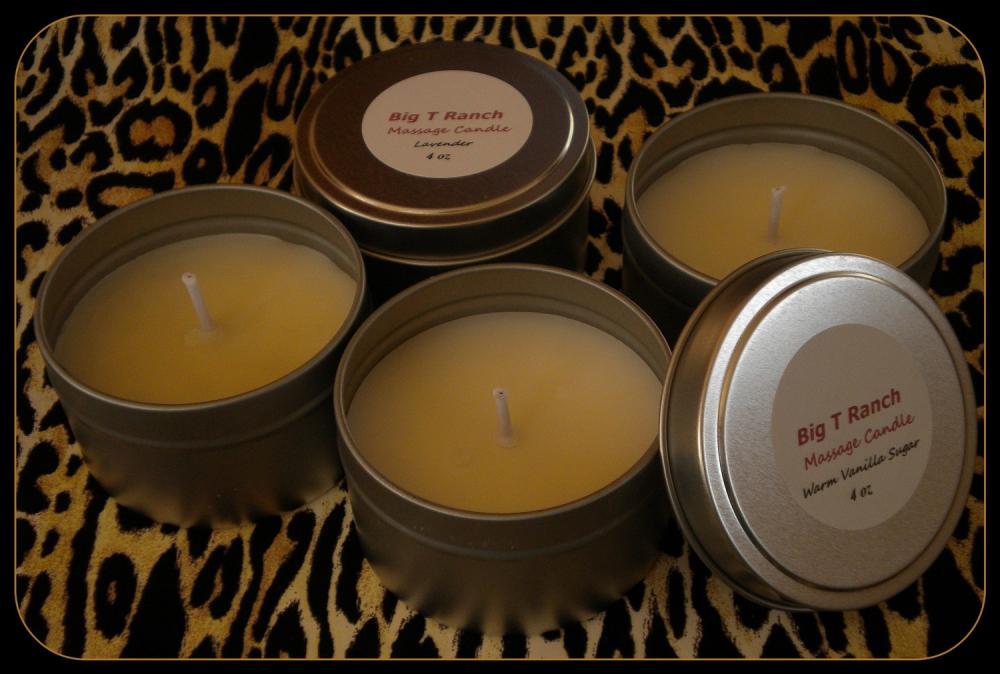 Candle - READY TO SHIP - Soy Massage Candle - Lavender scented - 4 oz