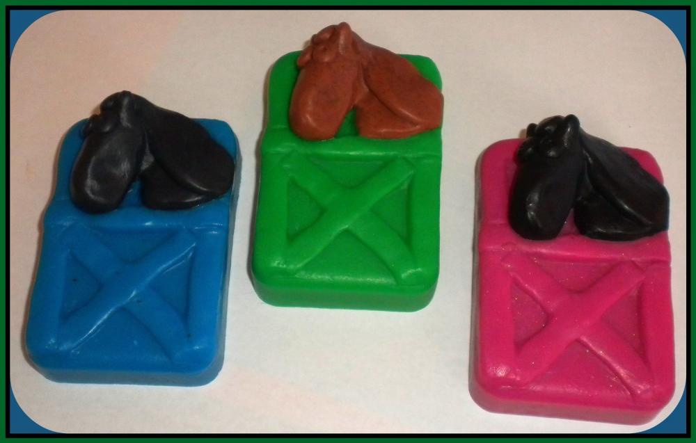 Soap - Horsin' Around - Goat Milk Soap - You Choose Colors and Scent