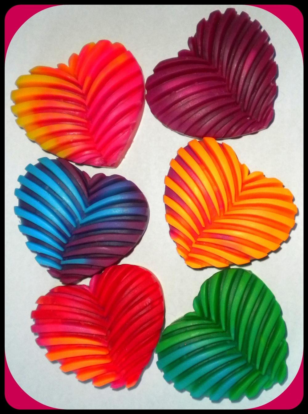 Soap - Tie Dye Heart Soap - Choose Your Colors and Scent