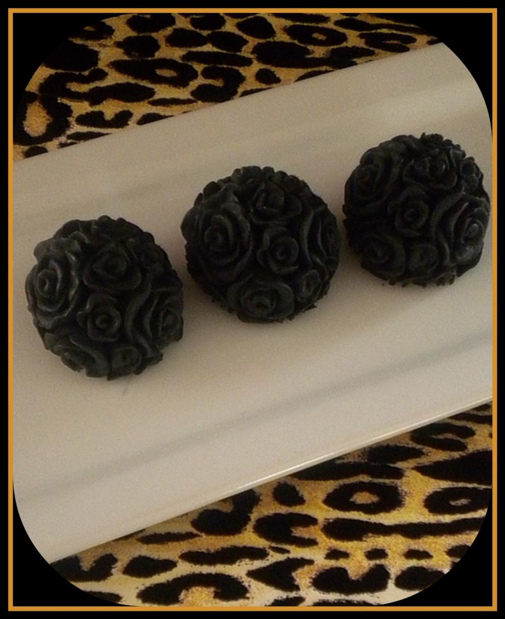 Soap - Black Roses - Made with Goat's Milk - Set of 3 - You Choose Scent