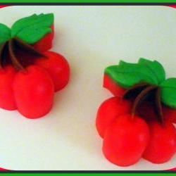 Cherries Soap - You Choose Scent - Party Favors, Showers, Birthdays - made with goat milk