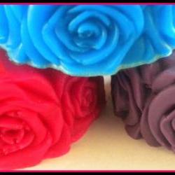 Soap - Rose Flower Soap - Made with Goat's Milk - You Choose Scent and Color