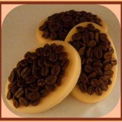 Soap - French Vanilla Coffee Bean Massage Bar - made with goat's milk