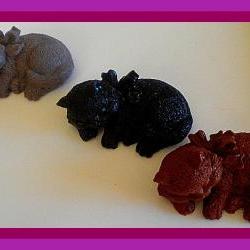 Soap - Sleeping Cat Kitten Soap - 3-D - Made With Goat Milk - Choose Your Scent and Color