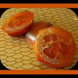 Loofah Soap - Warm Vanilla Sugar Goat Milk Soap Exfoliator