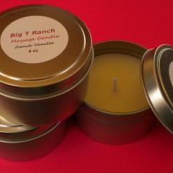 Candle - Black Raspberry Vanilla Soy Massage Candle - 4 oz