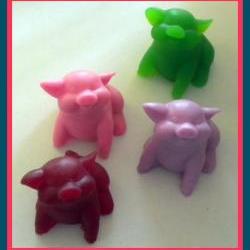 Soap - Pig Soap - Made with Goat Milk - Your Choice of Scent and Color - Party Favors