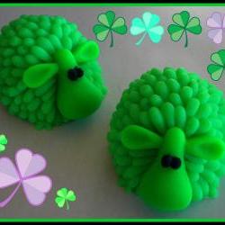 Soap - St. Patrick's Day Green Sheep Soap - 3D - made with goat's milk - choose your scent