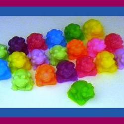 Soap - Mini Frogs - 20 Soaps - Party Favors, Birthdays - You Choose Colors and Scent