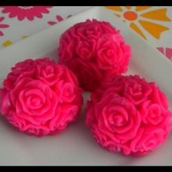 Soap - Pink Roses - Made with Goat's Milk - Set of 3 - You Choose Scent