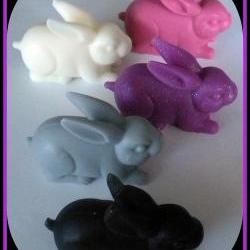 Bunny Soaps - Set of 3 - You Choose Scent and Colors
