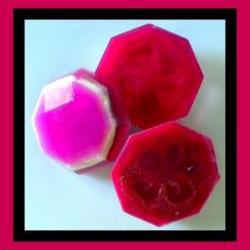 Loofah Soap - READY TO SHIP - Black Raspberry Vanilla Goat Milk Soap Exfoliator